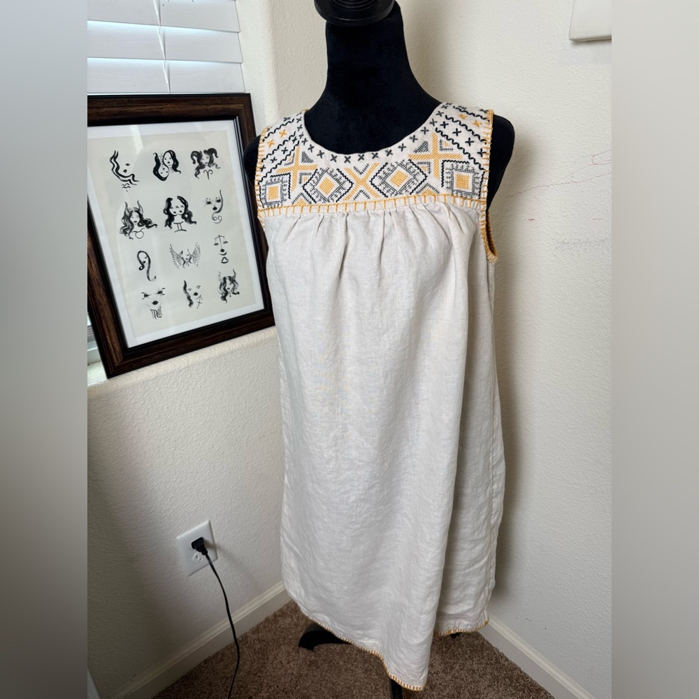 C&C California 100% Linen Tank Dress
